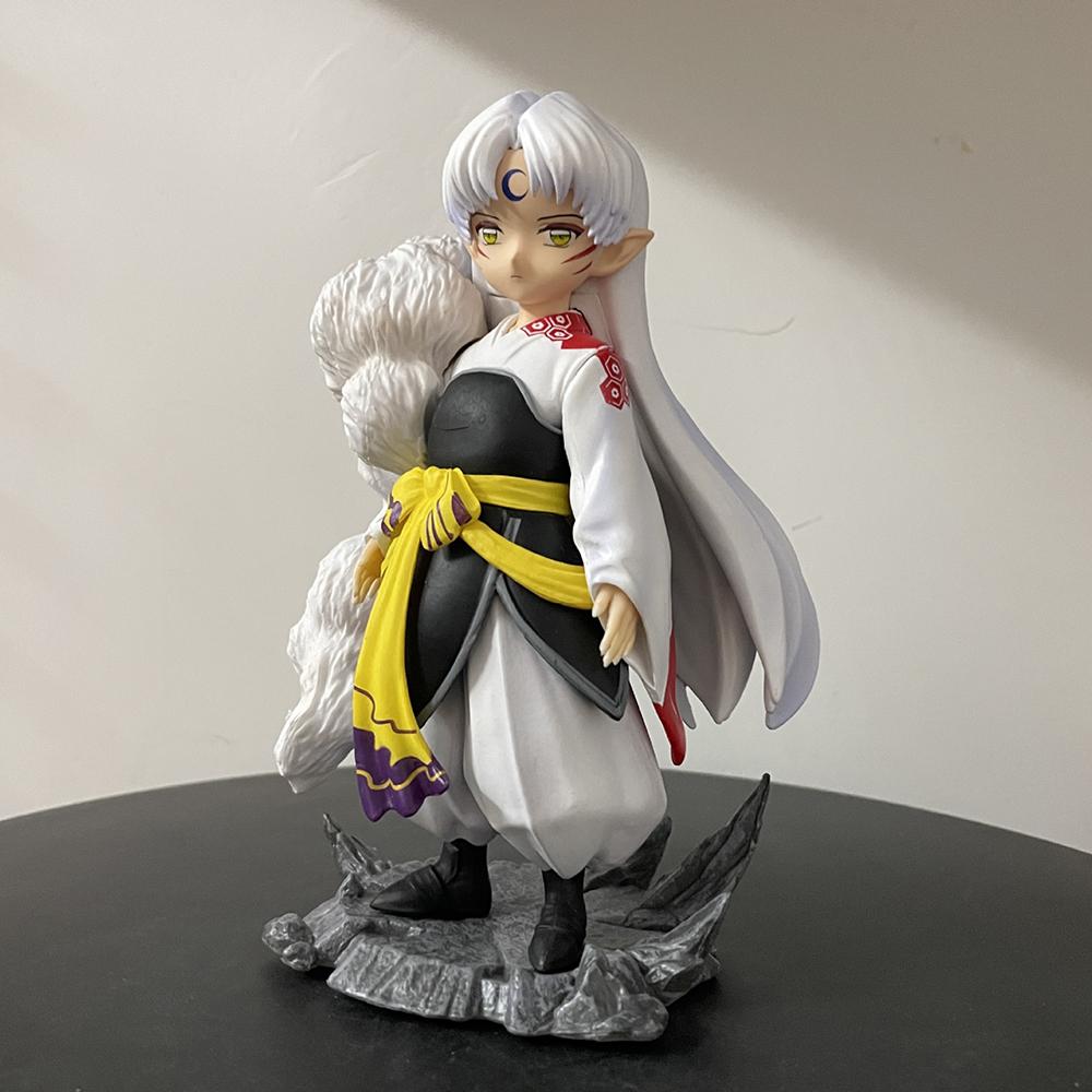 17cm Inuyasha Sesshoumaru PVC Action Figure Bakusaiga Sesshoumaru Anime Figure  Model Toys Collection Decoration Doll Gifts