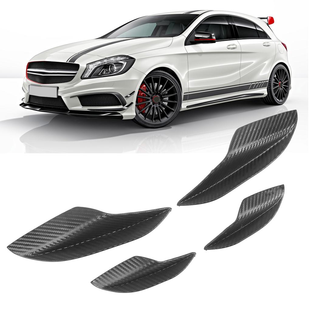 Bumper Fin Car Front Bumper Side Splitter Canards Lip Spoiler Deflector Replacement for
