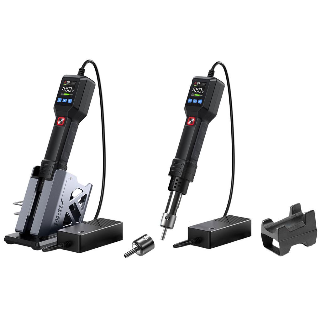 LCD Digital Display Electric Soldering Iron Adjustable Temperature Heater Soldering Tip Tweezer Welding Repair Tool