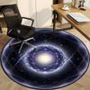 1 st Kosmisk sfärmatta för kontor, Halkfri, Rund matta, Mjuk & Bekväm, Matta för kontor, Lätt rund golvmatta