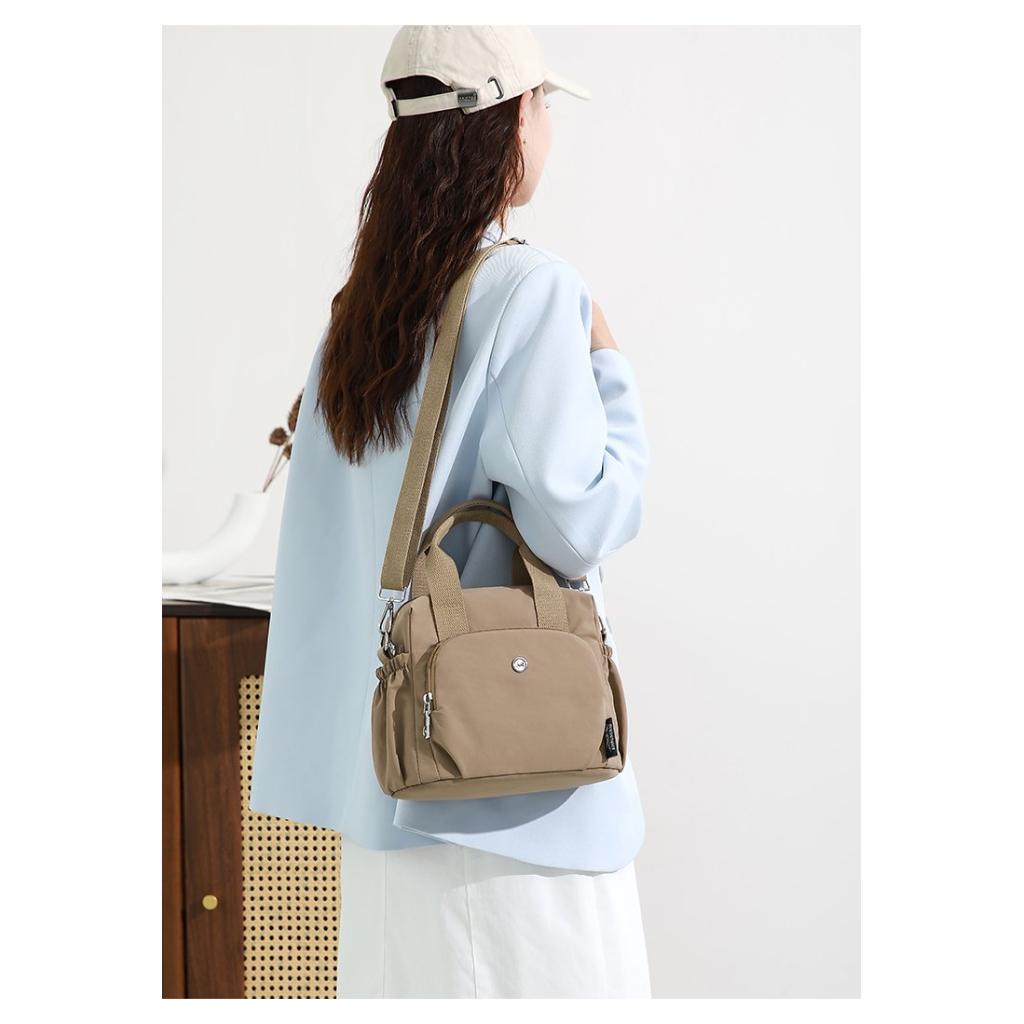 Xeie Thuk Shoulder Bag Unisex Nylon Large Capacity Multi Pocket Daily Casual