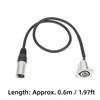 2 Pcs 3Pin XLR Female To 3Pin Male Panel Mount Adapter Mic Feed Thru Converter  for Floor Box