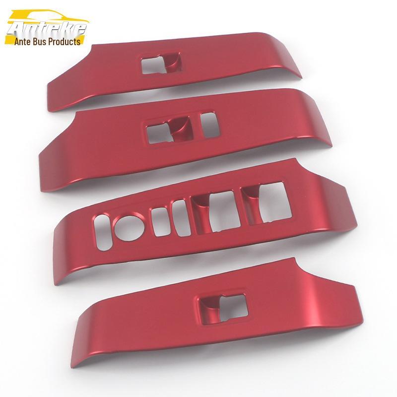 Fits 22 Eleventh-Gen Civic Models: Power Window Switch Decorative Frame & Armrest Button Sequins.