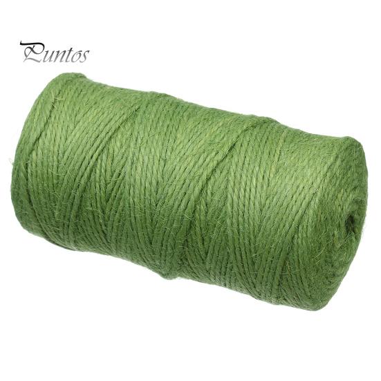 Gift Wrapping Twine 100M/Roll 2MM Jute 3 Ply Natural Cuttable Hanging Tag Decoration Hemp Rope Packing DIY Crafts Project