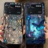 Traum Schmetterling Hülle Handyhülle Case für Xiaomi Poco F8 C71 C50 C75 M5 C61 M3 M4 M7 F1 X3 X4 X5 X7 Pro F3