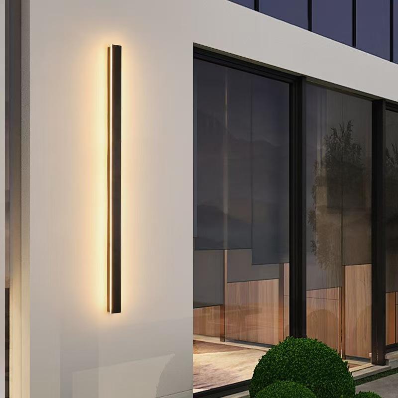 Outdoor Waterproof Wall Light LED Line Side Glow Light For Balcony Patio Door Side Hallway Garden Garage Lighting Fixtures