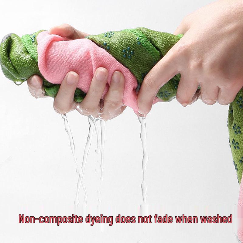 Professional Non-Slip Yoga Mat Towel - Thick, Widened, Lengthened Sweat-Absorbent Terry Cloth for Home Fitness