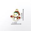 Christmas Snowman and Tree DIY Enamel Pendant Accessories