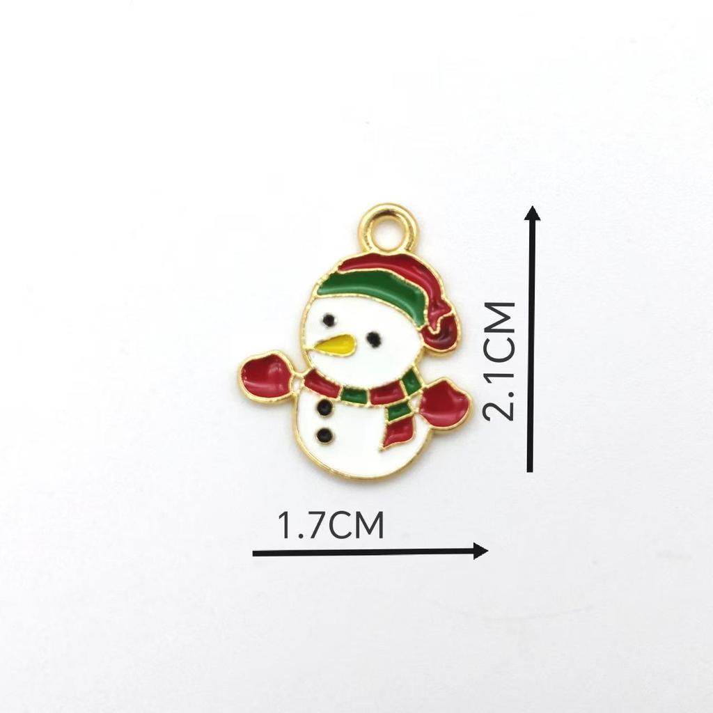 Christmas Snowman and Tree DIY Enamel Pendant Accessories