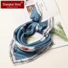 Shanghai Story 100% Mulberry Silk Small Square Scarf