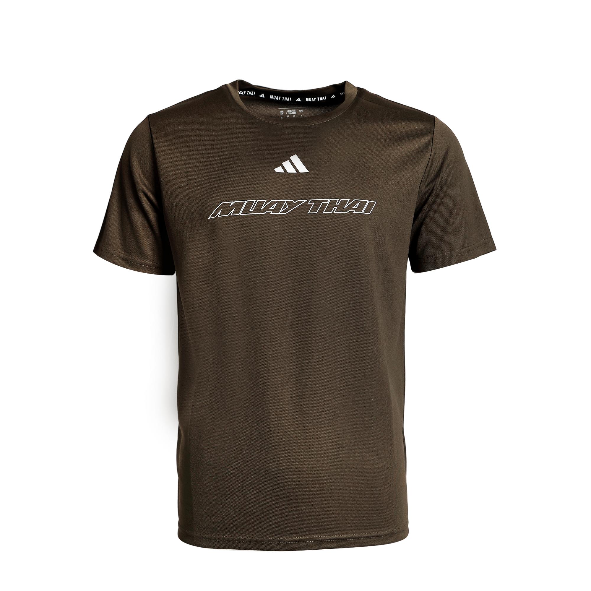 

Adidas Муай Тай Классическая Минималистичная Удобная Дышащая Быстросохнущая Футболка с Коротким Рукавом Унисекс Топы CLTS26MT1P-OSW S