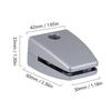 6Pcs Office Desk Glass Clamps Adjustable Aluminum Alloy Bracket Stable Vertical Screen Clip Desktop Privacy Panel Holder Baffle