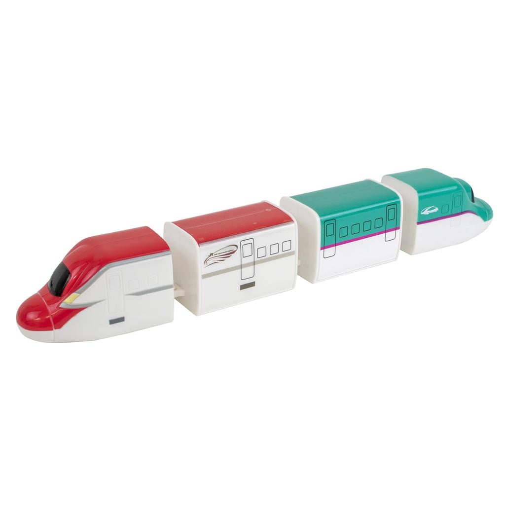 Maruka Connect and Play Shinkansen Connecting Set Hayabusa & Komachi Toy Train Ages 3+ 191691