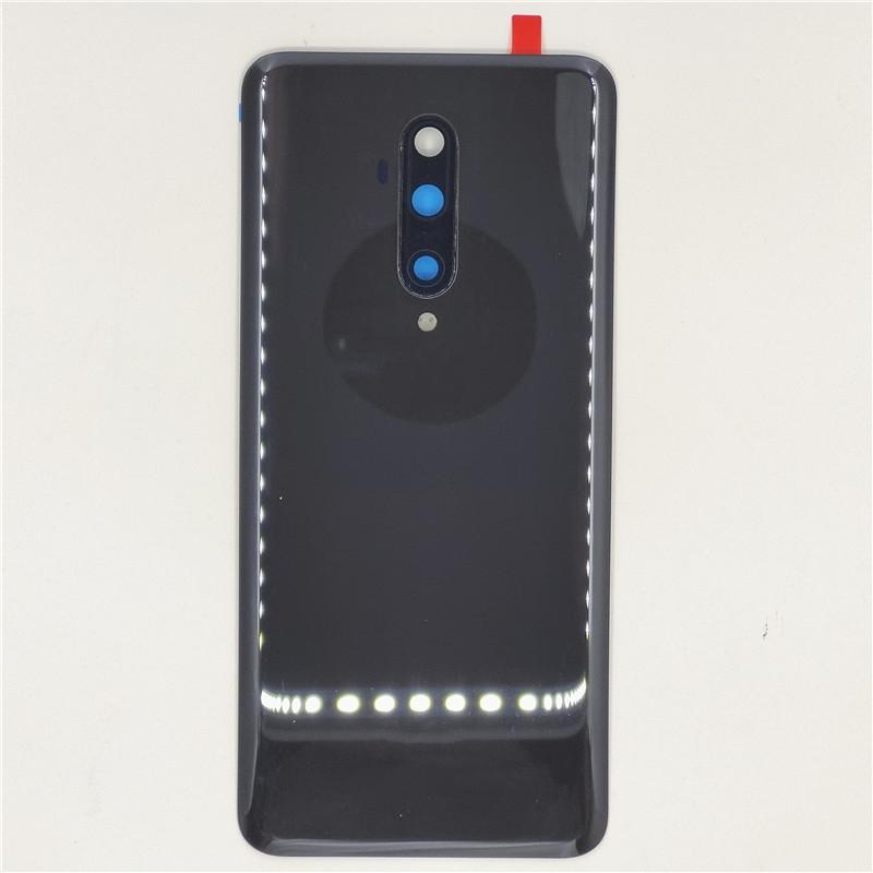Glass Back Door Lid For OnePlus 7T Pro Battery Cover Rear Housing Shell Panel With Camera Lens Adhesive Sticker
