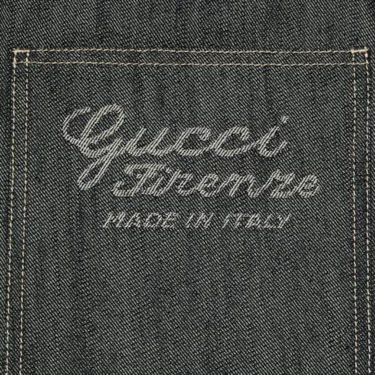GUCCI Jacquard Detail Denim Shorts Denim Shorts Men's Dark Blue 782705-XDCWP-4759