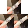 Silver Adjustable Zirconia Ring With Sparkling Line Design For Women
