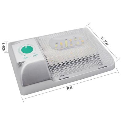 90 LED Car RV Interior Ceiling Light Dimmable Infinite Touch Reading Lamp 9V-18V