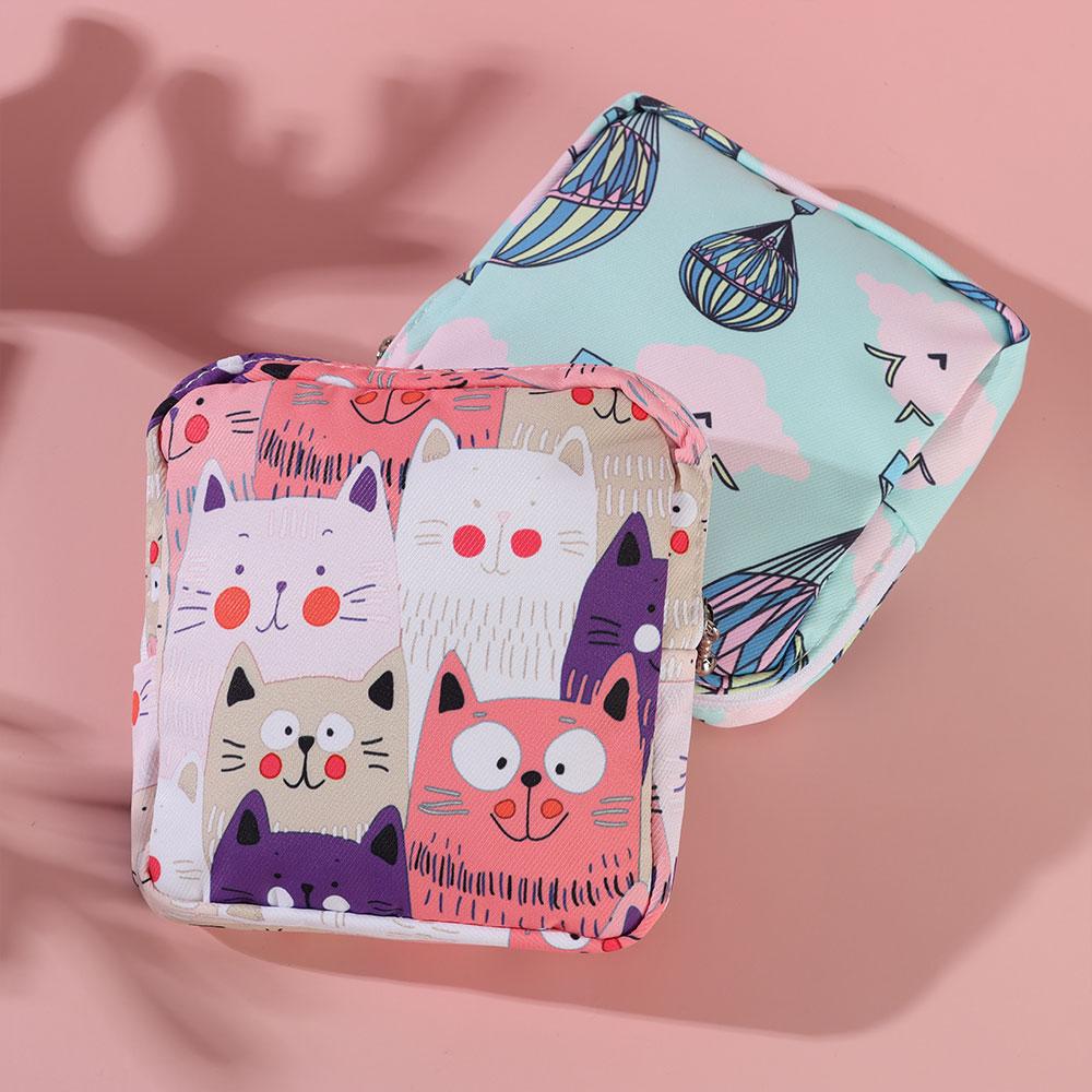 Case Credit Card Holder Coin Purse Sanitary Napkin Storage Bag Storage Pouch Sanitary Pad Bags