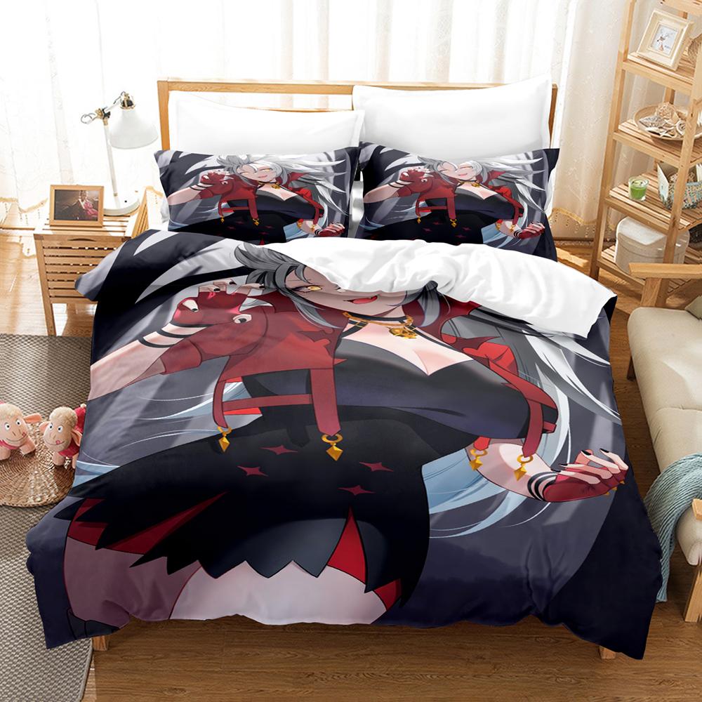 Hot Virtual Idol Zentreya Themed Bedding Set Skin Friendly Duvet Cover Pillowcases Cozy Indoor Sleeping Room Decoration