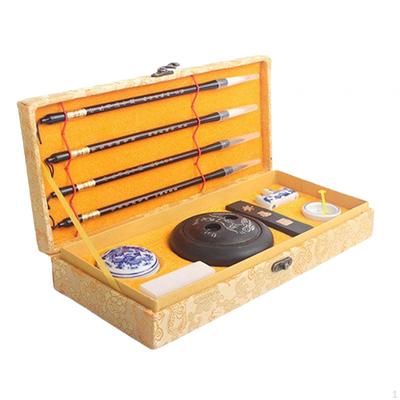 Chinese Calligraphy Brushes Set Writing Painting Hair Ink Mix Gift Present