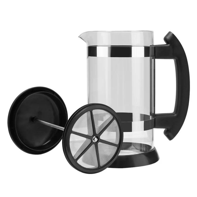 1000ml szklany ekspres do kawy wielofunkcyjny ekspres do kawy French Press czajnik czajniczek filtr kubek ręczny gospodarstwo domowe biuro kawa prezenty