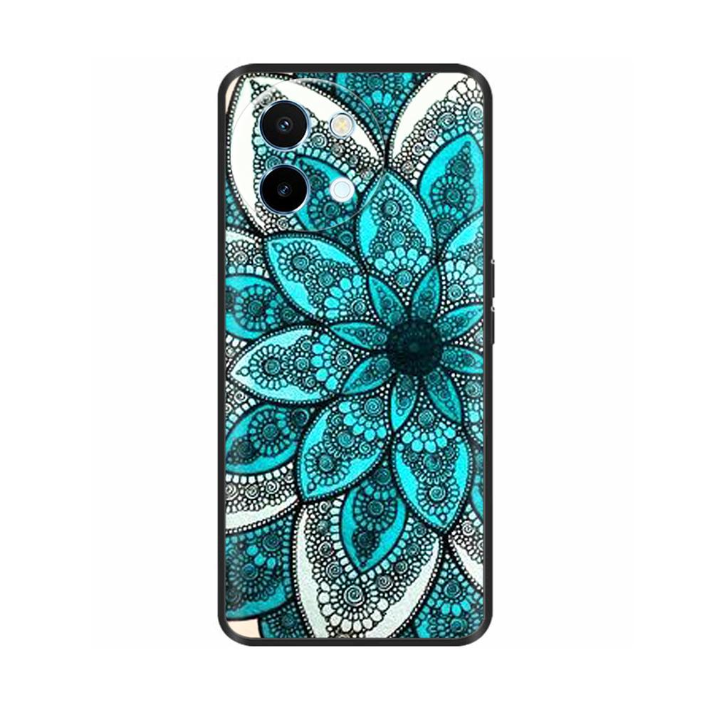 For Vivo Y38 5G Phone Case Painted Soft Black TPU Silicone Bumper For Vivo Y38 Y200i Y200t T3x Protective Back Cover Cases Capas