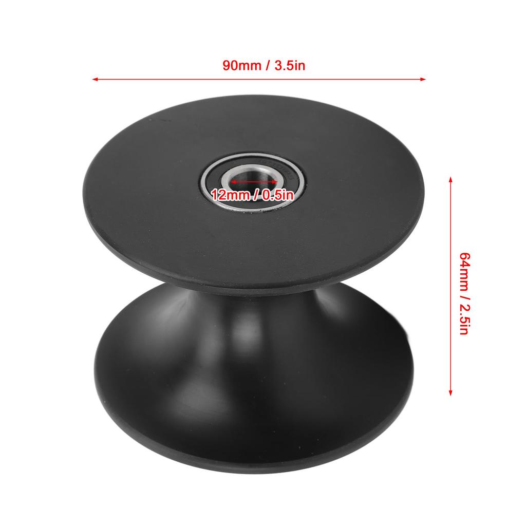 Xuuyuu Boat Trailer Roller 90X64mm Plastic Metal Boat Yacht Trailer Black