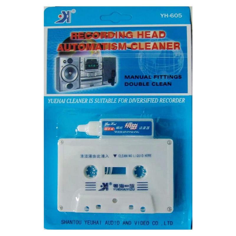 audio tape head cleaning kit, cleaning cassette, demagnetization