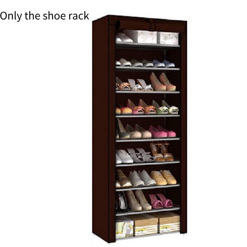 Metall-Schuhschrank mit großer Kapazität, mehreren Ebenen und staubdichtem Design für Zuhause, Vermietung und Wohnheimaufbewahrung, moderner und schlichter Stil