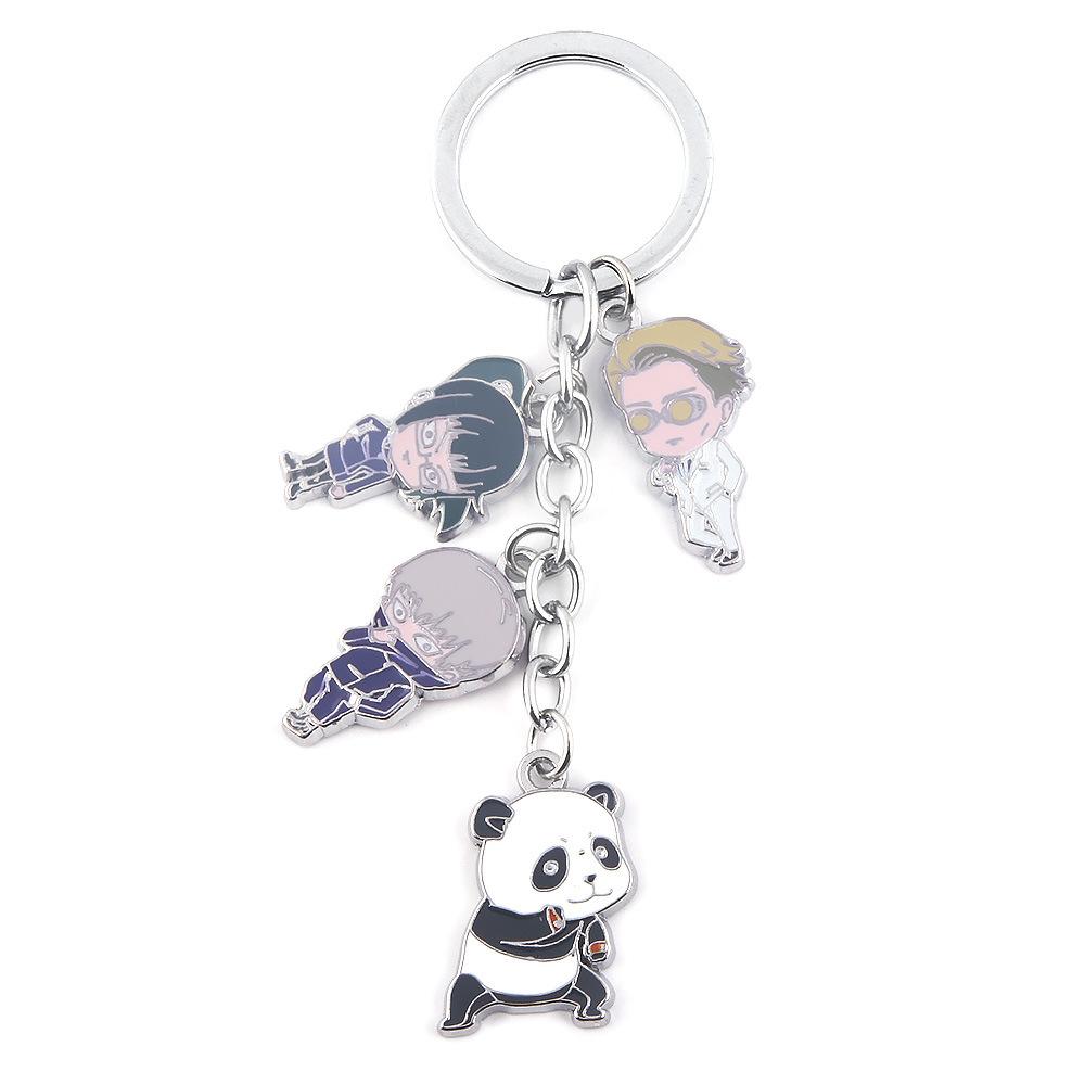 Anime Jujutsu Kaisen Keychain Anime Character Gojo Satoru Itadori Yuji Bracelet Keychain For Women Men Fans Jewelry Gifts