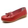 Women's spring and summer new 35-44 sandals, mom's genuine leather shoes, breathable and anti-slip casual loafers