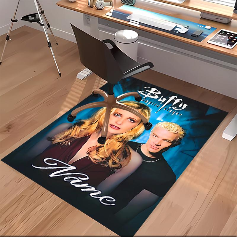 Custom personalization Buffy the Vampire Slayer Print Area Rug - Soft, Washable Non-Slip Indoor Mat,Living Room,Home&Office Decorative Rug