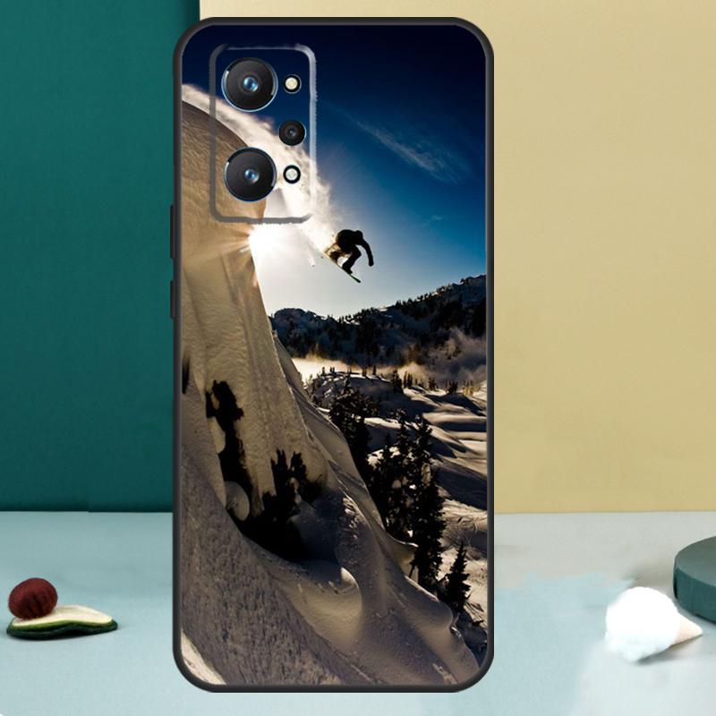 Cool Sports Snowboarding For Realme 13 12 10 11 14 Pro Plus GT 6 5 6T GT7 Pro C55 C53 C51 C21Y C25S C75 C67 C61 Case
