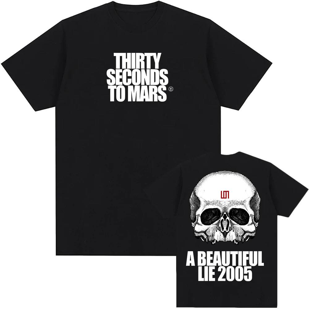 

A Beautiful Lie 2005 Футболка THIRTY SECONDS TO MARS Футболки Рок-группа Хип-хоп Унисекс Уличная одежда Хлопок Лето Мужская/Женская Футболка Мальчики 4XL