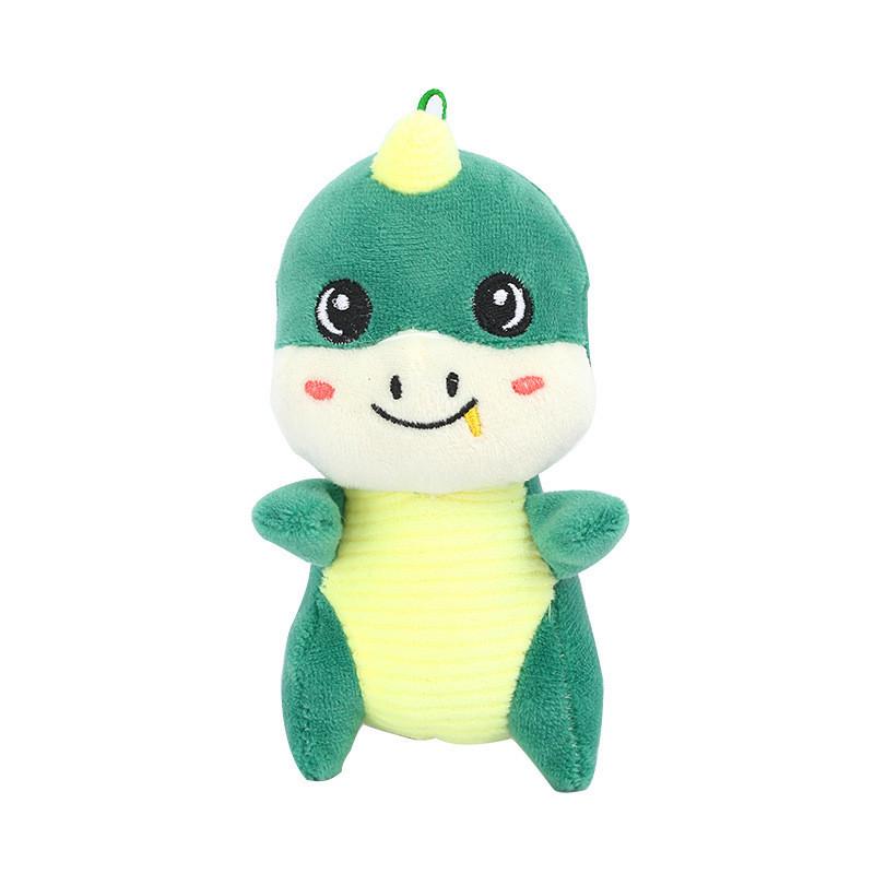 Cute Tiny Dinosaur Baby Plush Keychain Super Soft Crystal Velvet Stuffed