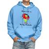 Men's Print Hooded Sweatshirt Long-Sleeve Casual Pullover Hoodie Hooded Sweatshirt
