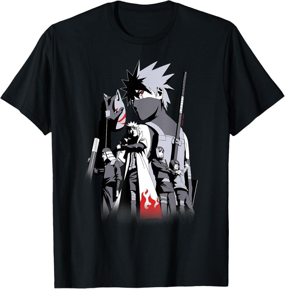 Naruto Shippuden Kakashi Story Limited Color Anime T-Shirt Unisex T-Shirt L