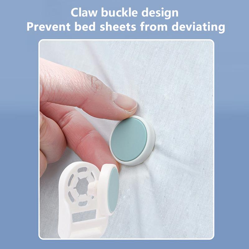 4Pcs Bed Sheet Holder Sheet Ties Multifunctional Use Heavy Duty Bedsheet Corner Tightener Clip Bedspread Fixing