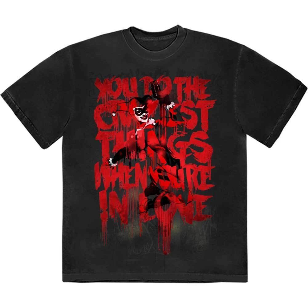 DC Comics Harley Craziest Things T-Shirt Black New S