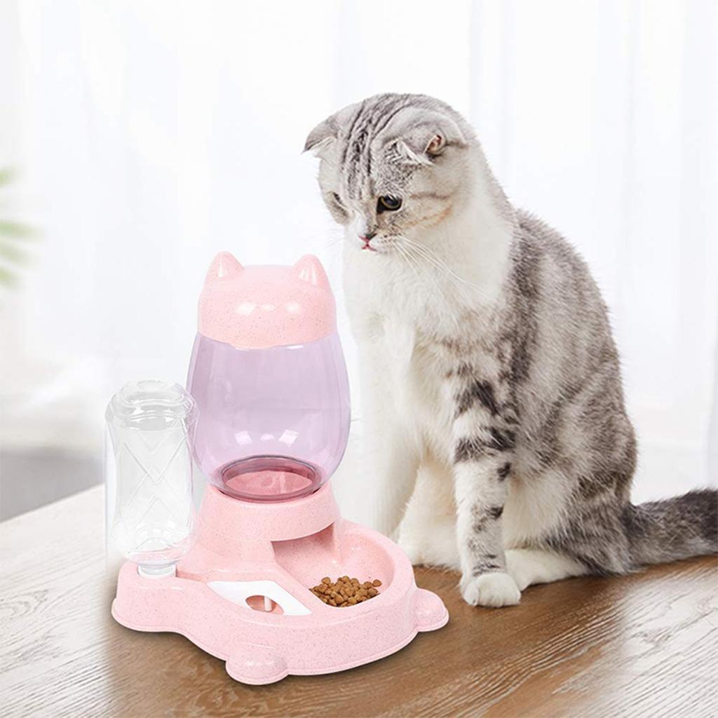 Automatyczny karmnik Dozownik karmy i wody Urocza miska dla psa i woda w butelce Dozownik wody dla zwierząt