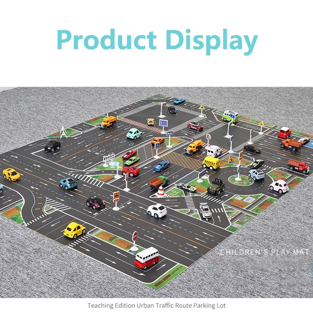 Mats Road Carpet Playmat City Parking Lot Roadmap Climbing Mats Toys DIY Traffic Road Signs
