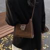 Small bag women 2025 new fashion versatile messenger bag texture small bag saddle bag