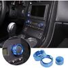 PIUGILH Air Conditioner Volume Tune Knob Cover Fit for Corvette C6 2007-2013 Interior Accessories,Aluminum Center Console AC Switch Knob Cover,3PCS