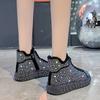 Fashion Sneakers Women Trend Autumn and Winter Platform Lace Up Rhinestone Women Casual Shoes Fashion Shiny Ladies Women's Boots