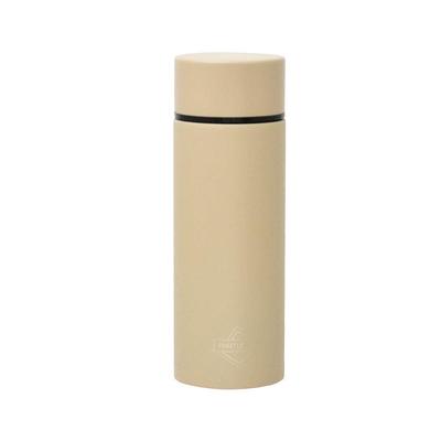 Pocket Water Bottle Mug Bottle Slim Bottle 120mL Stainless Steel Beige S