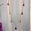 Original Dopamine Colorful Gourd Necklace Bracelet National Style Design Tassel Necklace Set