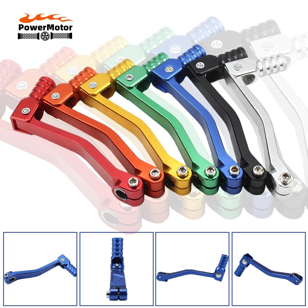 Motorcycle Folding Gear Shift Lever CNC Aluminum Accessories for Honda Suzuki Kawasaki Dirt Bike Motocross Universal Part Enduro