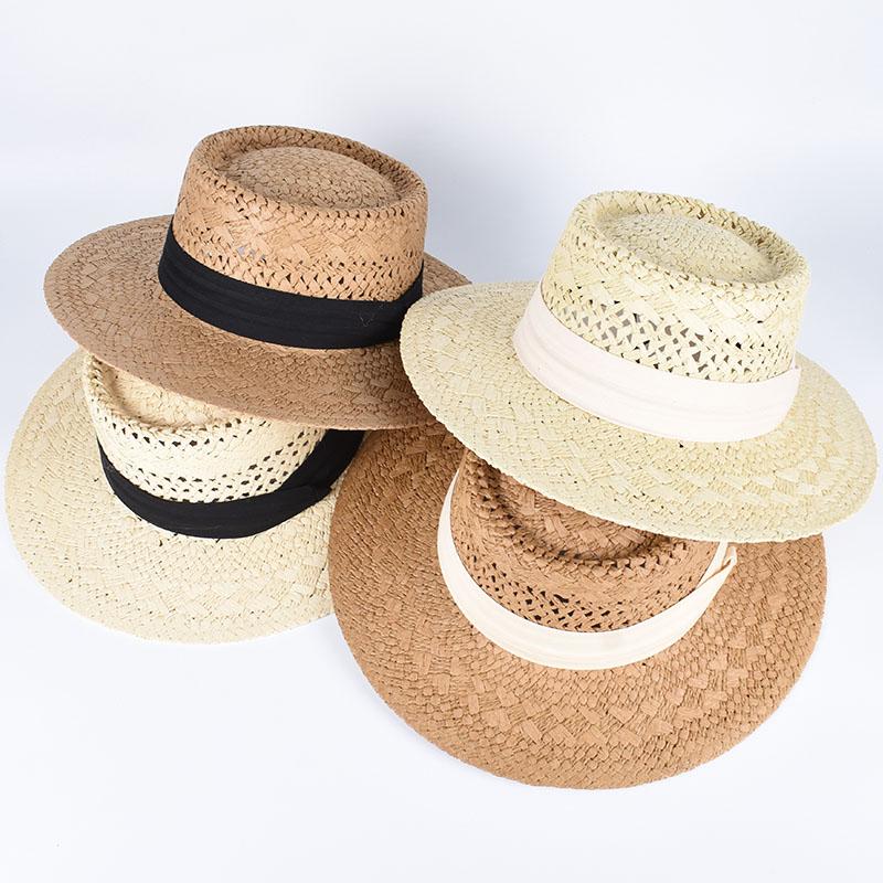 Summer Sun Hat Women 2026 Outdoor Travel Casual Straw Beach Cap Wide Brim Dome Fedora Sombrero Panama Cap