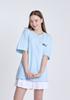 Mestari Badminton Smash T-Shirt Unisex Short Sleeve T-Shirt Ct3006 Sky Blue