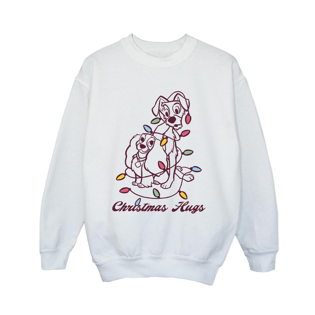 Disney Jungen-Sweatshirt „Lady And The Trump Christmas Hugs“.